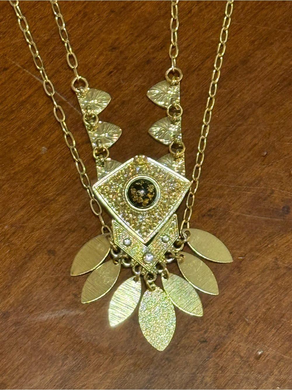 Gold-Tone Boho Geometric Statement Necklace from Anthropologie!!🔥🔥🔥 - Picture 6 of 16